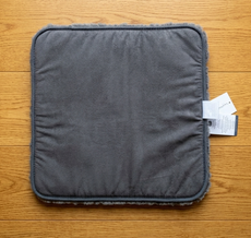 Square Shearling Sheepskin Chair Pad - Gery