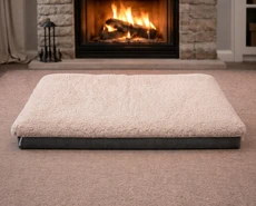 Oyster Short hair Sheepskin Pet Bed 