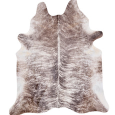 Brindle Brown And Cream Cowhide Rug NOV26-007 (230cm x 210cm)