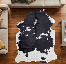 Black And White Cowhide Rug NOV26-036 (200cm x 150cm)