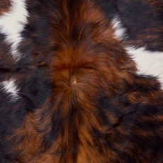 Textured Black, Brown And White Cowhide Rug NOV26-037 (180cm x 200cm)