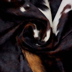 Tri Brown And White Cowhide Rug NOV26-042 (200cm x 170cm)