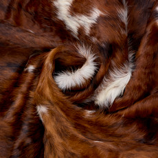 Brown And White Cowhide Rug NOV26-047 (220cm x 190cm)