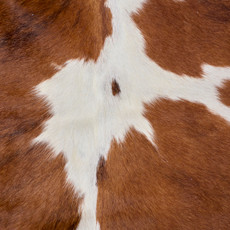 Brown And White Cowhide Rug NOV26-058 (210cm x 190cm)