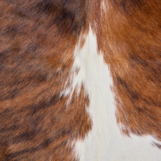 Brindle Brown And White Cowhide Rug NOV26-060 (200cm x 180cm)