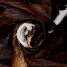 Brindle Brown And White Cowhide Rug NOV26-061 (200cm x 160cm)
