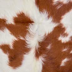 Brown And White Cowhide Rug NOV26-074 (200cm x 180cm)