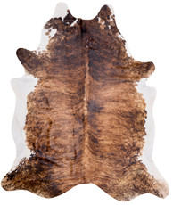 Brown And White Cowhide Rug NOV26-090 (250cm x 220cm)
