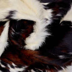Brown And White Cowhide Rug NOV26-092 (200cm x 190cm)