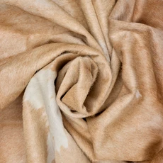 Golden Brown And Cream Cowhide Rug NOV26-096 (220cm x 200cm)