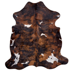 Brown And White Cowhide Rug NOV26-127 (210cm x 200cm)