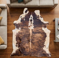 Brown And Crean Cowhide Rug NOV26-150 (230cm x 290cm)