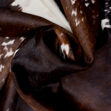 Sunburst Brown And White Cowhide Rug NOV26-151 (230cm x 230cm)