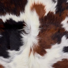 Black, Brown And White Cowhide Rug NOV26-172 (200cm x 200cm)