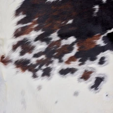 Black, Brown And White Cowhide Rug NOV26-172 (200cm x 200cm)