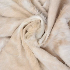 Beige And Cream Cowhide Rug NOV26-187 (250cm x 210cm)