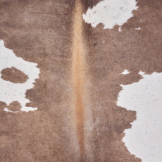 Burnt Brown And White Cowhide Rug NOV26-191 (240cm x 210cm)