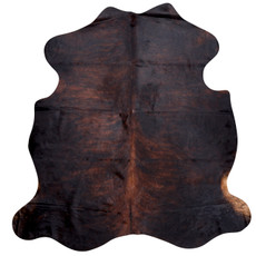 Dark Mahogany Brindle Cowhide Rug NOV26-194 (180cm x 170cm)