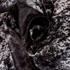 Deep Chocolate Brown And White Cowhide Rug NOV26-223 (220cm x 190cm)