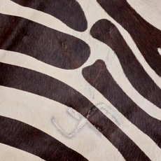 Brown And Cream Zebra Cowhide Rug NOV26-236 (230cm x 180cm)