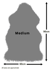 Taupe Single Sheepskin Rug - SINGLETAUPE