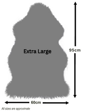 Black  Single Sheepskin Rug - SK7