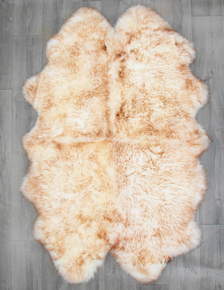 Cappuccino Quad Sheepskin Rug (195 x 115 cm) - QCAPP