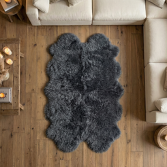 Slate Quad Sheepskin Rug (195 x 115 cm) - QSLATE