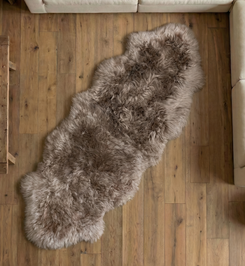 Taupe Double Sheepskin Rug - SDST