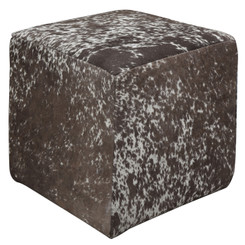 Beautiful Pale Brown and White Speckled Cowhide Cube
