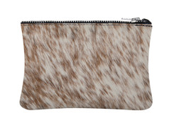 Brown & White Cowhide Purse