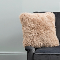 Natural Oyster Sheepskin Cushion