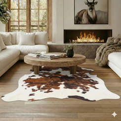 Cowhide Rug DEC24-117 (205cm x 185cm)