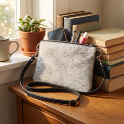 Large Cowhide Shoulder Bag LDRB026-002 (19cm x 23cm)