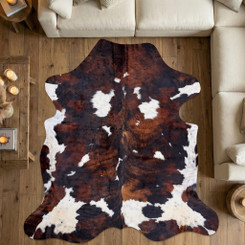 Cowhide Rug FEB26-052 (210cm x 210cm)
