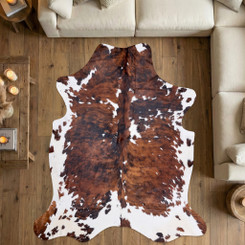 Cowhide Rug FEB26-095 (210cm x 190cm)