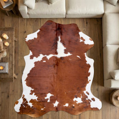Cowhide Rug FEB26-117 (190cm x 180cm)