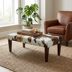 4ft x 2ft Cowhide Footstool / Ottoman FST26-012