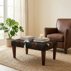  3ft x 2ft Cowhide Footstool / Ottoman FST26-019