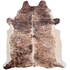 Brindle Brown And White Cowhide Rug NOV26-004 (220cm x 200cm)