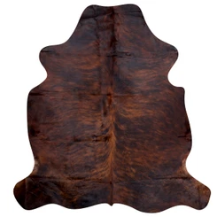 Brindle Mahagony And Brown Cowhide Rug NOV26-028 (190cm x 190cm)