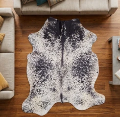 Black And White Cowhide Rug NOV26-219 (220cm x 200cm)