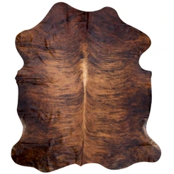 Sunburst Brown Brindle Cowhide Rug NOV26-242 (220cm x 190cm)