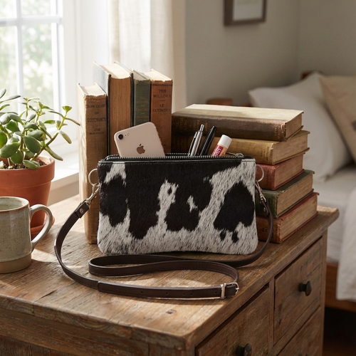 Cowhide Shoulder Bag DRB26-013 (15cm x 23cm)