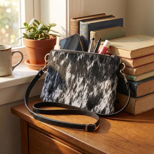 Large Cowhide Shoulder Bag LDRB026-028 (19cm x 23cm)