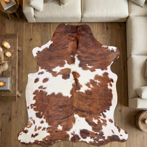 Cowhide Rug FEB26-108 (200cm x 190cm)