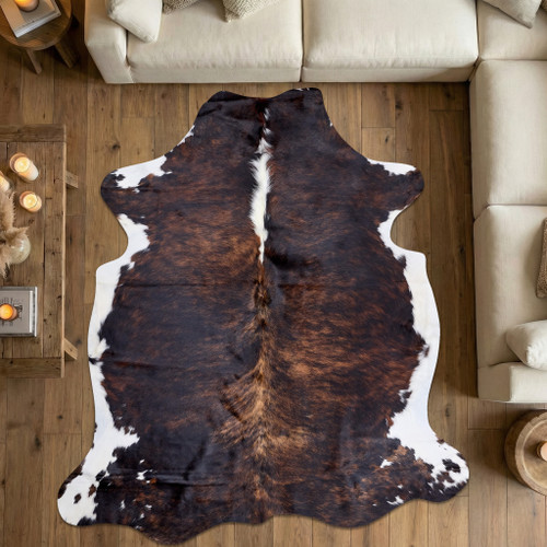 Cowhide Rug FEB26-138 (200cm x 190cm)