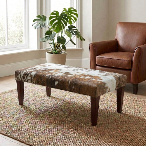 4ft x 2ft Cowhide Footstool / Ottoman FST26-017