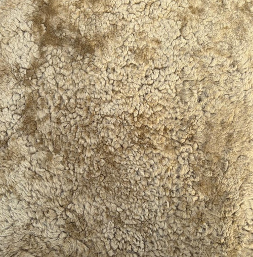 Square Shearling Sheepskin Chair Pad - Beige