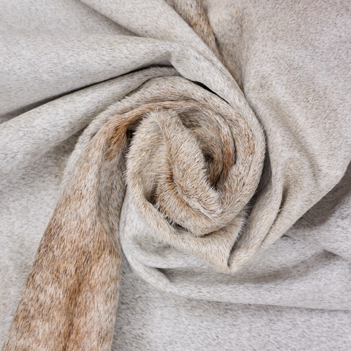 French Grey With Hint Of Brown  Cowhide Rug NOV26-064 (200cm x 190cm)